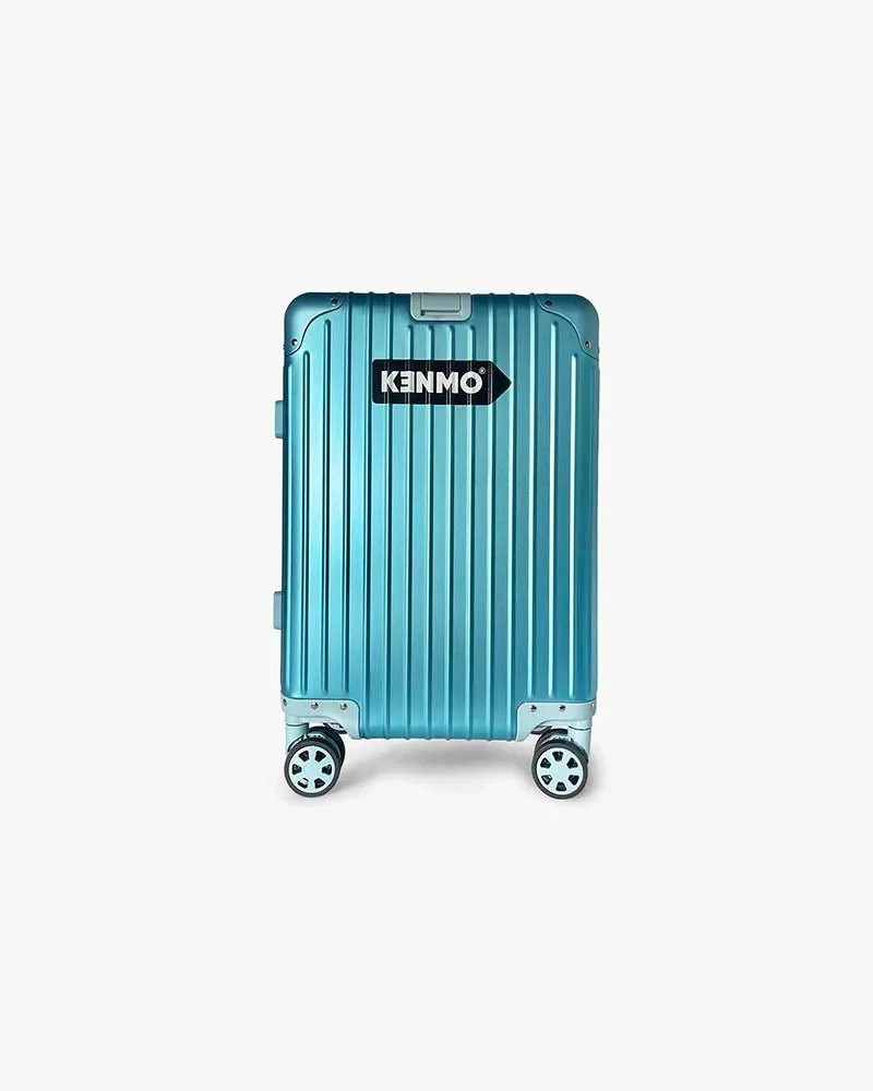 Blue Aluminum Luggage | 20 inch & Matte | Arrow Logo