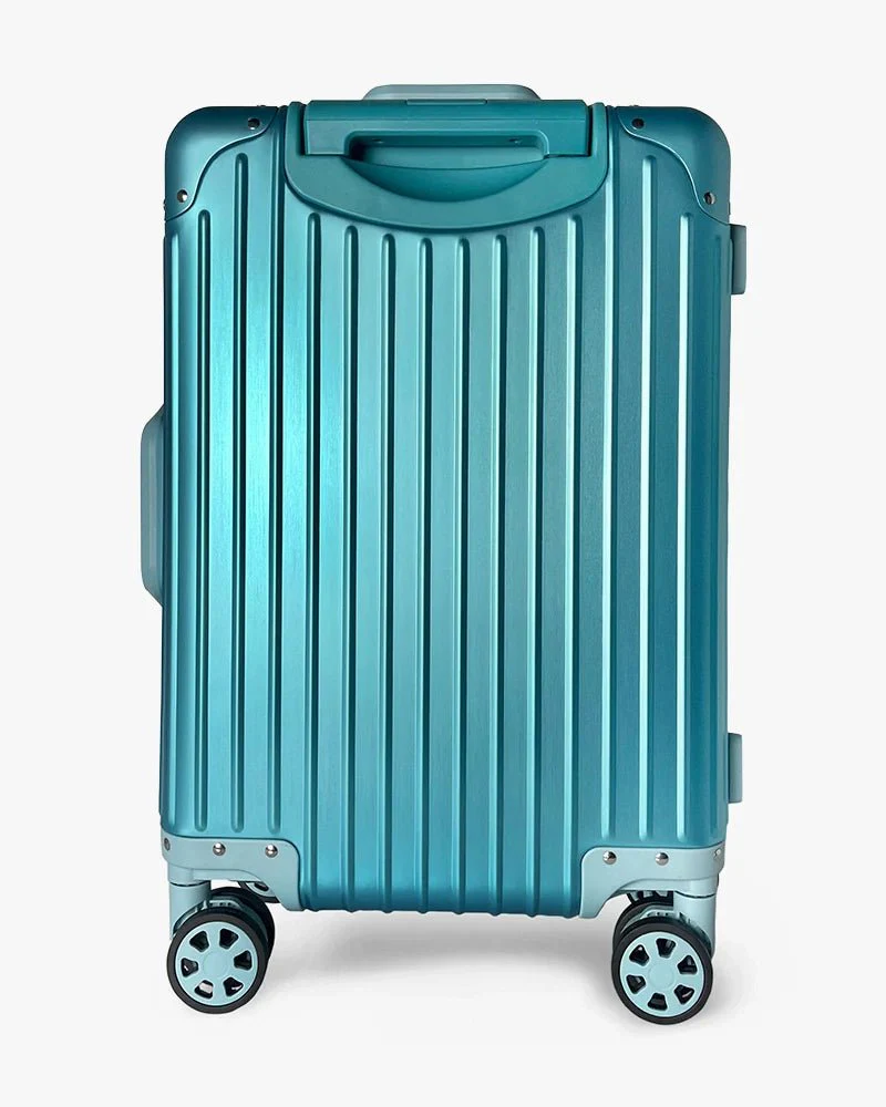 Blue Aluminum Luggage | 20 inch & Matte | Arrow Logo - Image 5