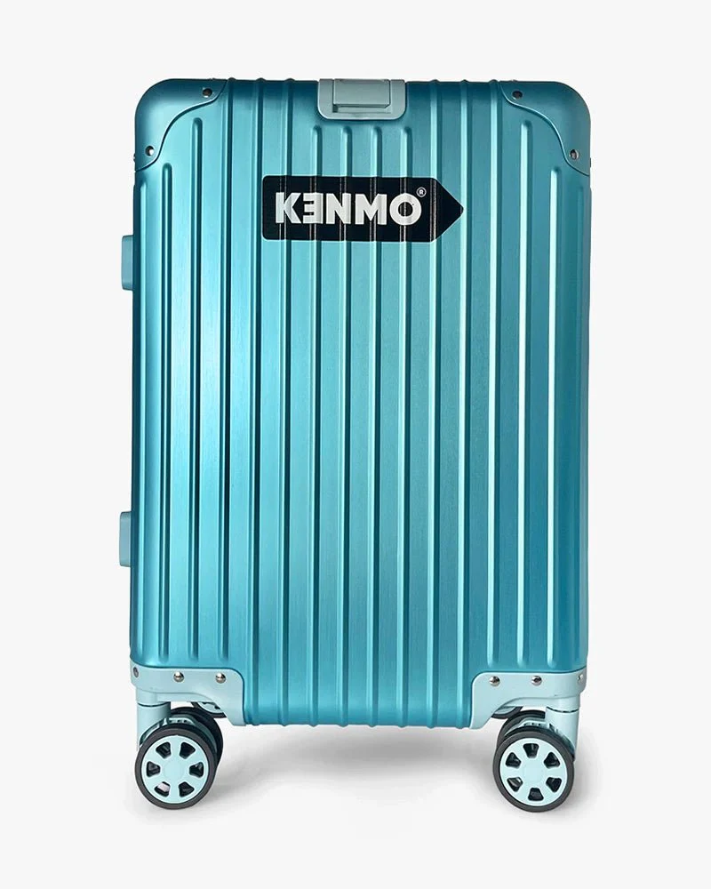 Blue Aluminum Luggage | 20 inch & Matte | Arrow Logo - Image 6