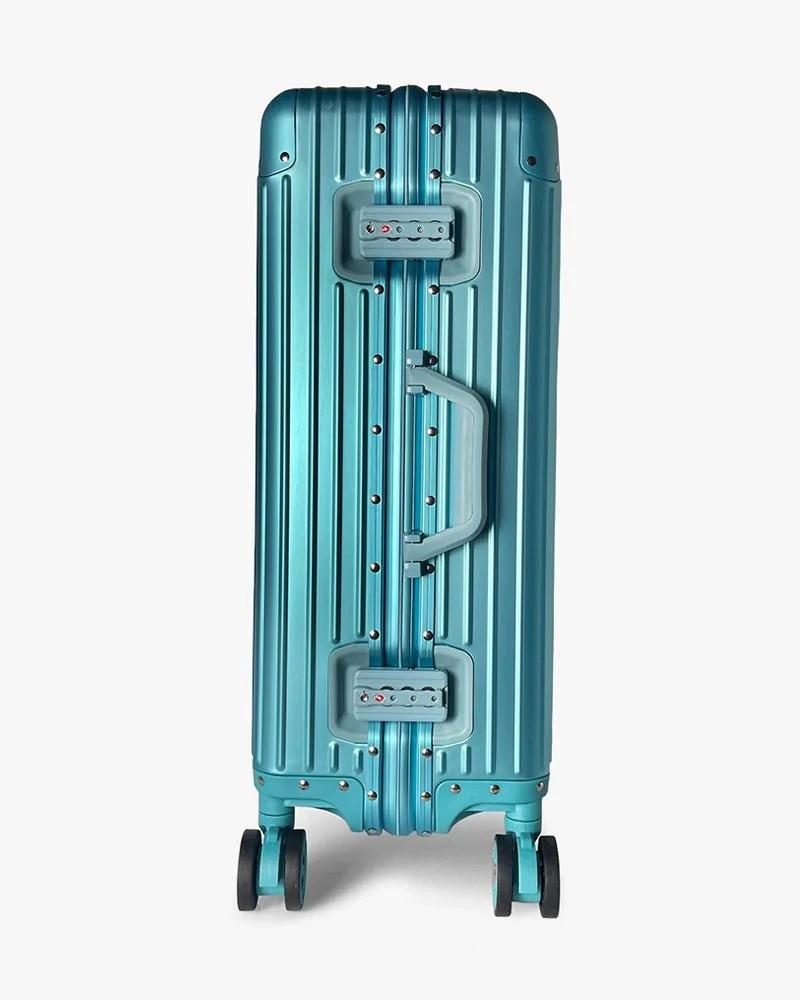 Blue Aluminum Luggage | 24 inch & Matte | Arrow Logo - Image 3