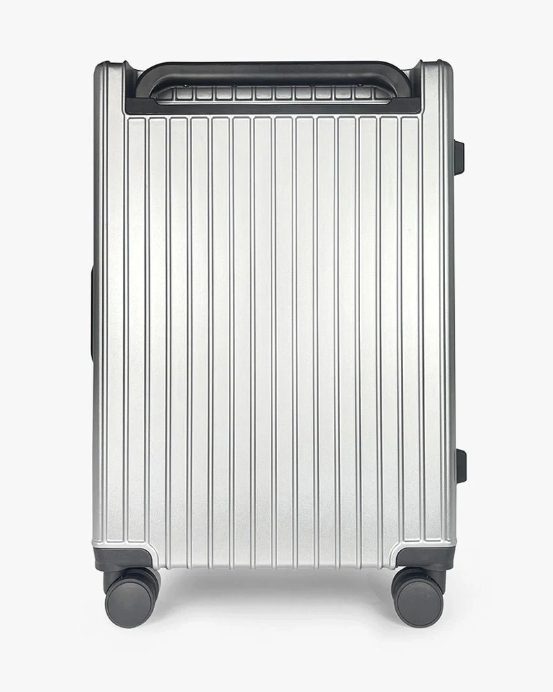 Silver Hardcase Luggage | 24 inch Wide Handle & Logo - Image 4