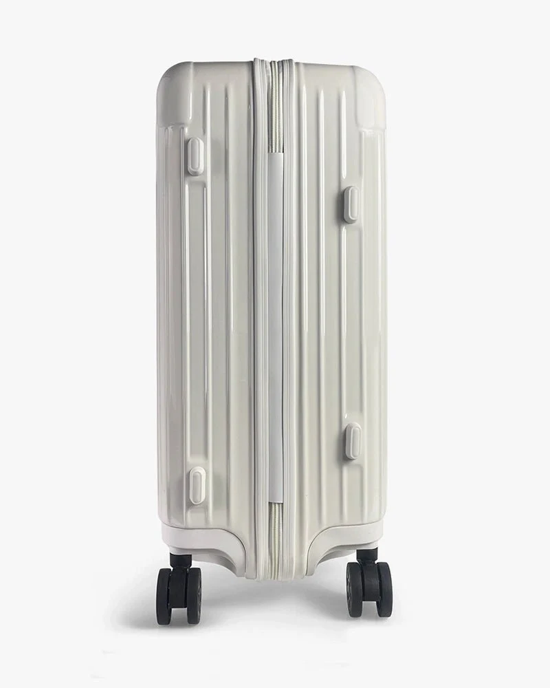White Hardcase Luggage | 24 inch & Glossy | Arrow Logo - Image 5