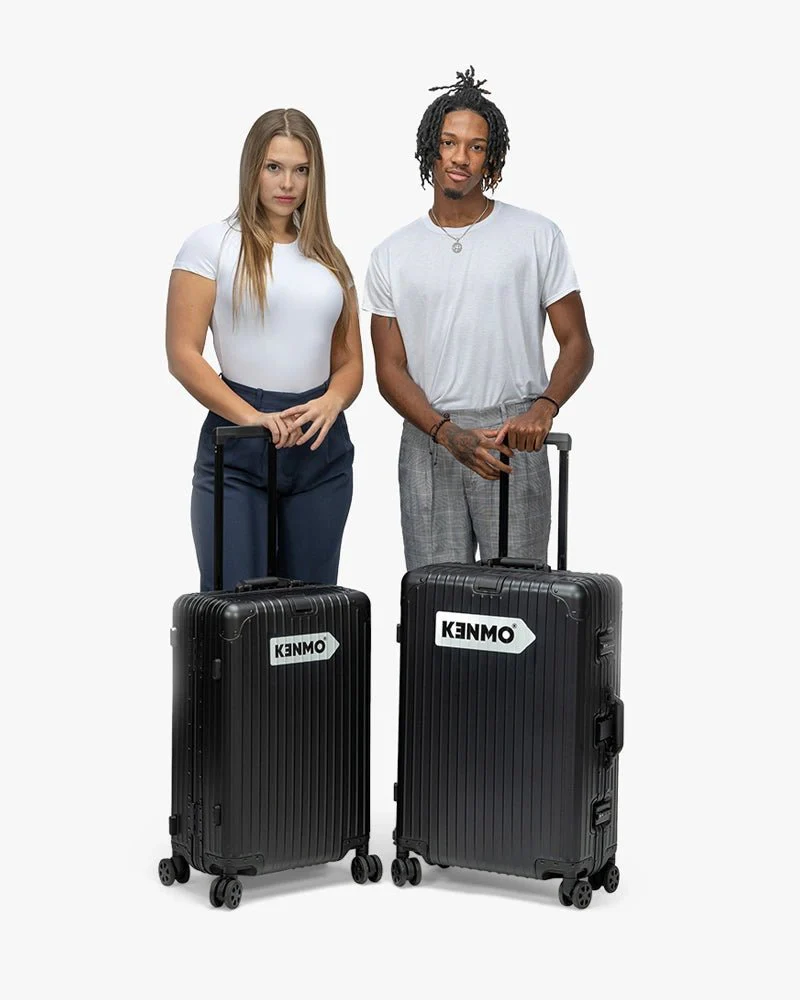 Black Aluminum Luggage | 26 inch & Matte | Arrow Logo - Image 8
