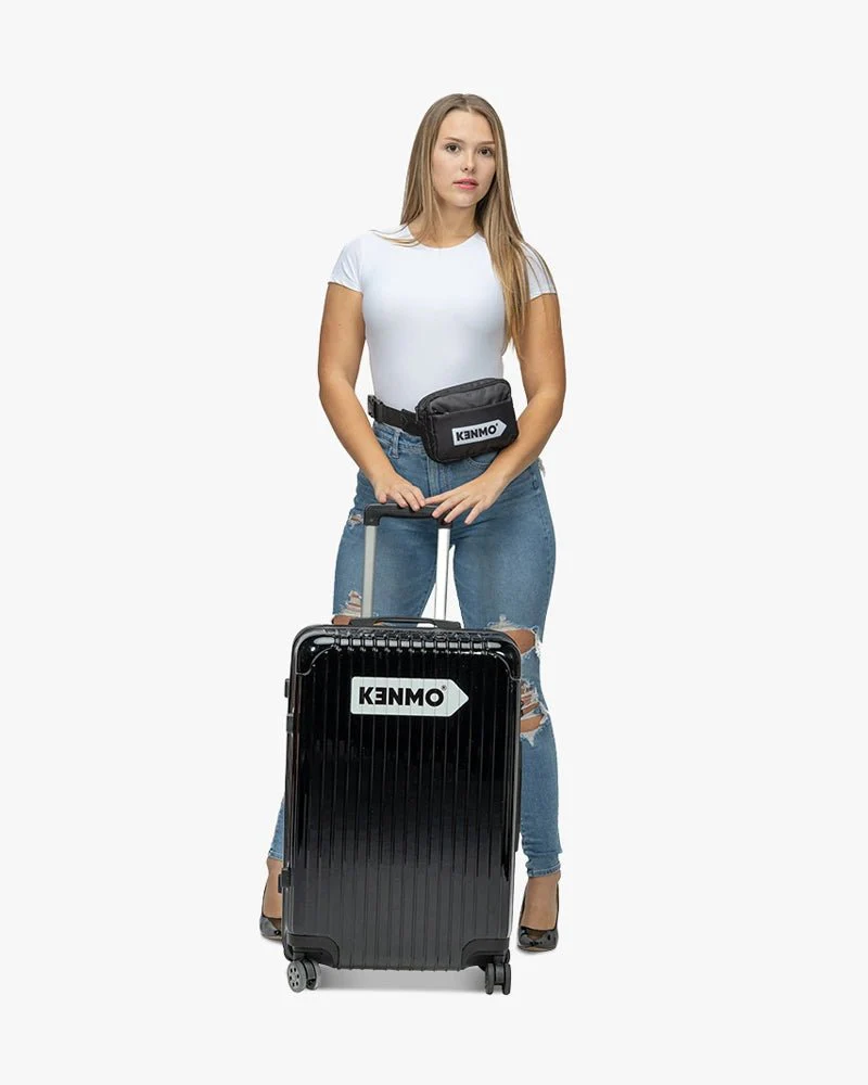 Black Hardcase Luggage | 26 inch & Glossy | Arrow Logo - Image 7