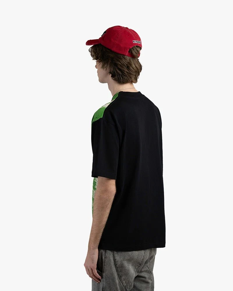 Black Oversize Tee | Bold Alien Focusing Graphic - Image 4