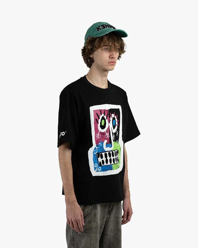 Black Oversize Tee | Vintage Babayoo Graphic - Image 3