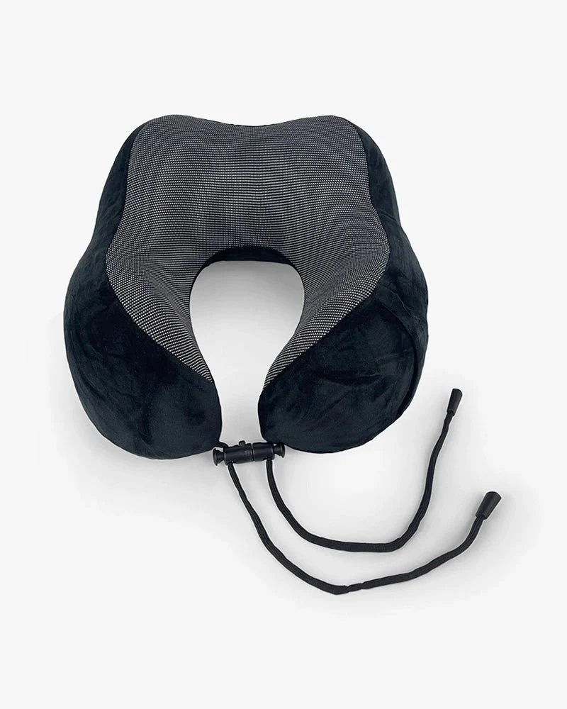 Black Travel Neck Pillow | Comfortable With Arrow Logo - Image 3