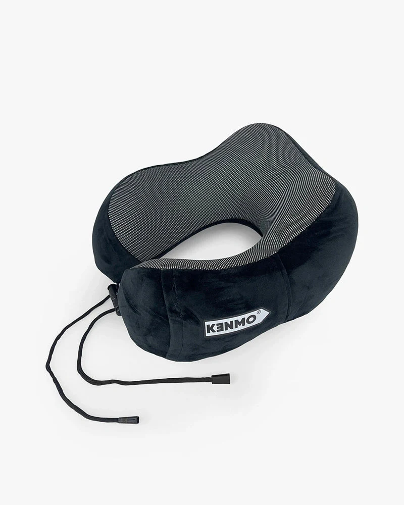 Black Travel Neck Pillow | Comfortable With Arrow Logo - Image 4