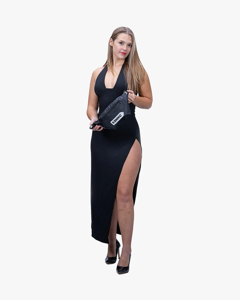 Black Fanny Pack | Logo Strap Waist Bag & Arrow Logo - Image 5