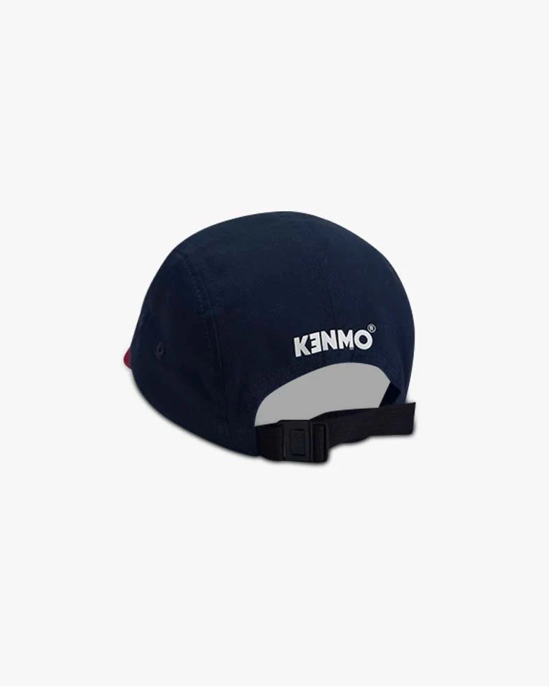 Navy & Red Camper Cap | Classic Kenmo Streetwear Style - Image 3
