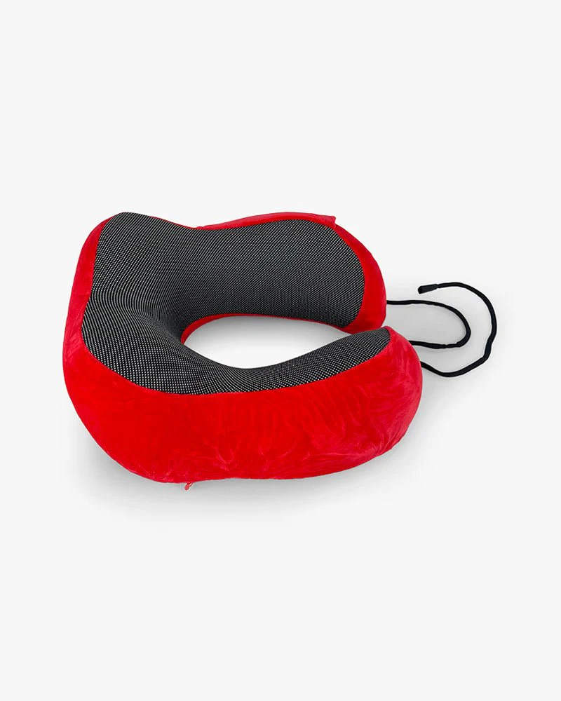 Red Travel Neck Pillow | Comfortable With Arrow Logo - Image 3