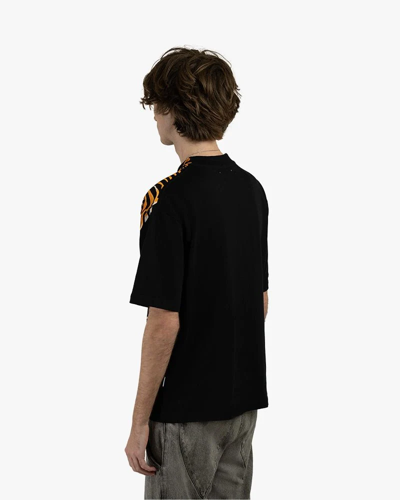 Black Oversize Tee | Logo With Bold Tiger Graphics - Image 5