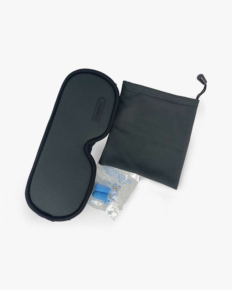 Dark Gray Sleep Eye Mask | 3D With Kenmo Arrow Logo - Image 3
