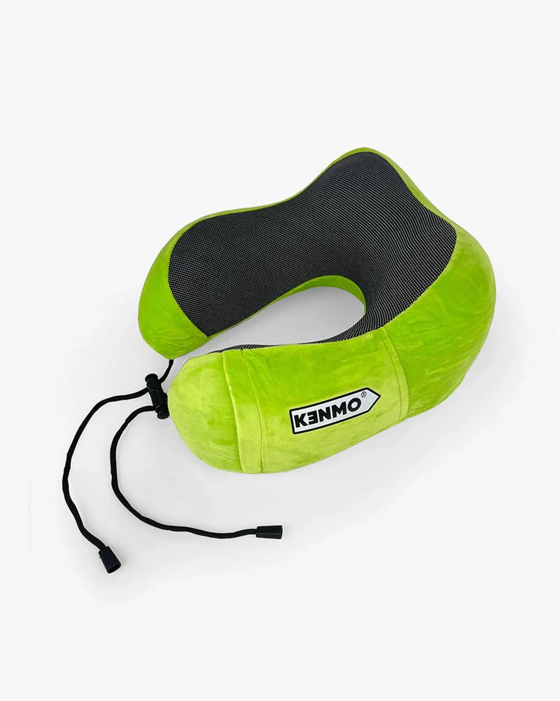 Green Travel Neck Pillow | Comfortable With Arrow Logo - Image 4