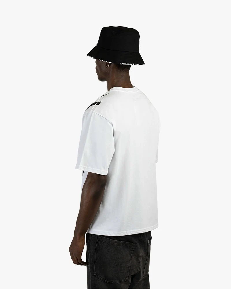 White Oversize Tee | Vintage Hanging Monkey Graphic - Image 4