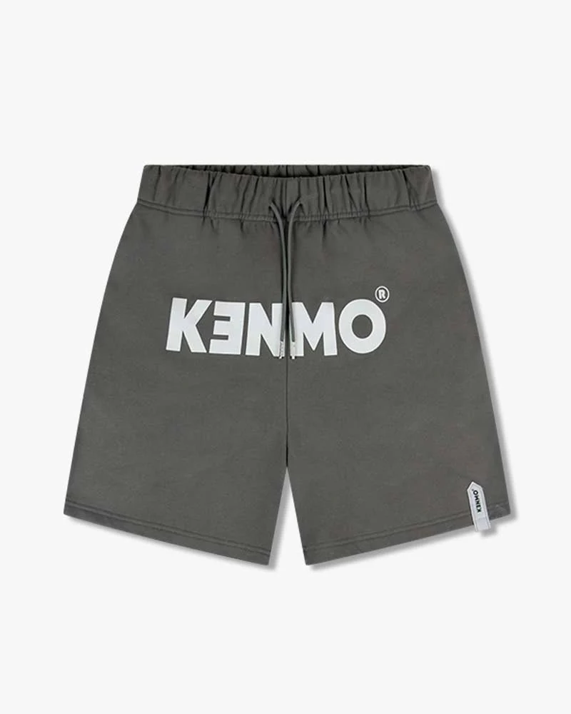 Grey Fitting Shorts | Bold Signature Kenmo Logo - Image 5