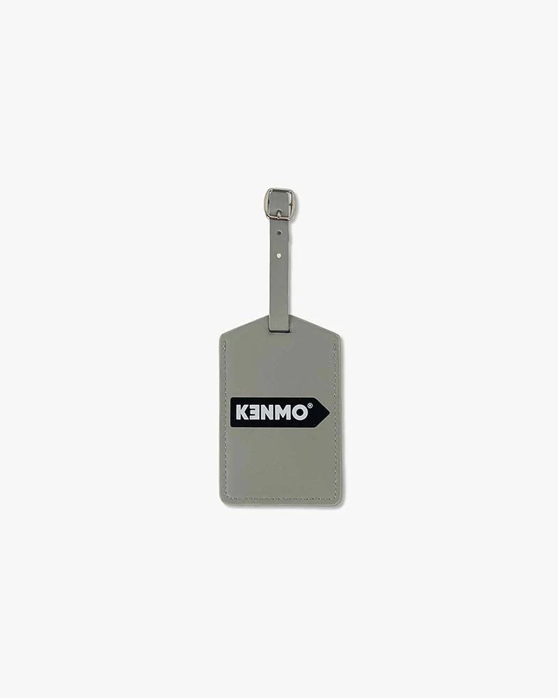 Grey Luggage Tag | Kenmo Arrow Logo