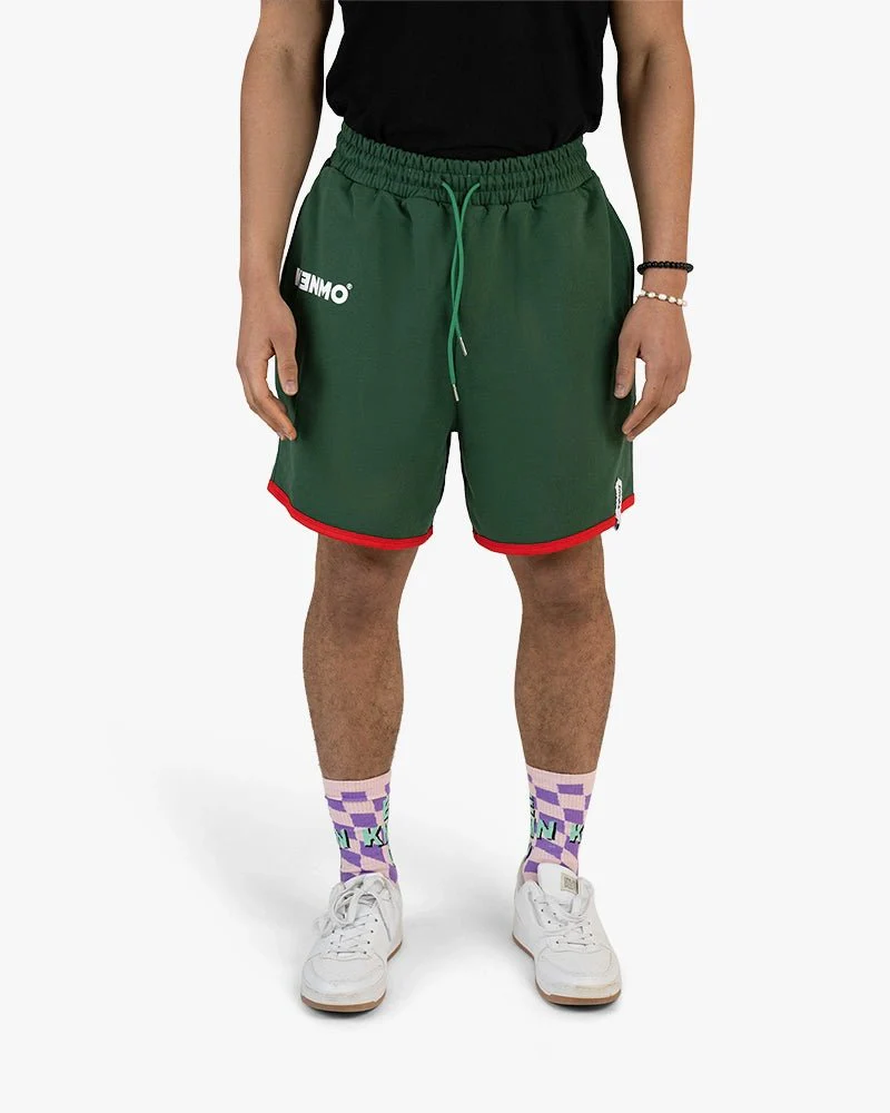 Green Red Bottom Shorts | Bold Streetwear Style