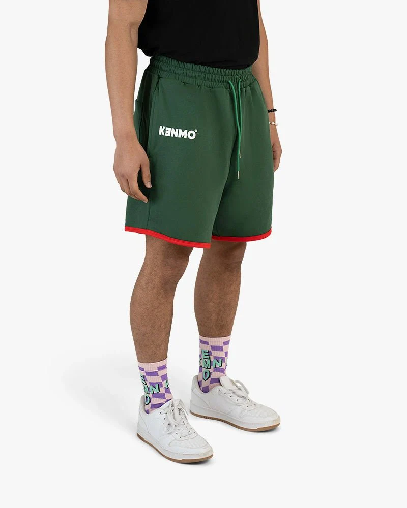 Green Red Bottom Shorts | Bold Streetwear Style - Image 3