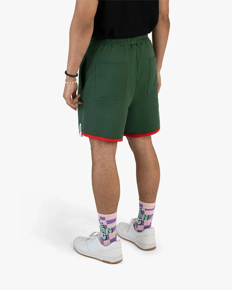 Green Red Bottom Shorts | Bold Streetwear Style - Image 4