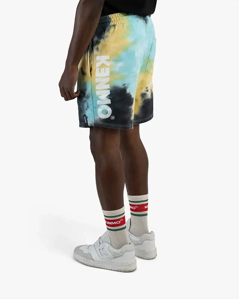 White Retro Socks | Red Stripe, Logo & Green Accent Lines - Image 2