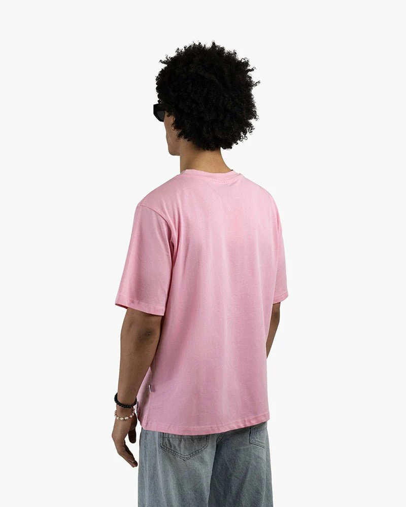 Pink Oversize Tee | Statue Head With Tears Graphic - Image 4