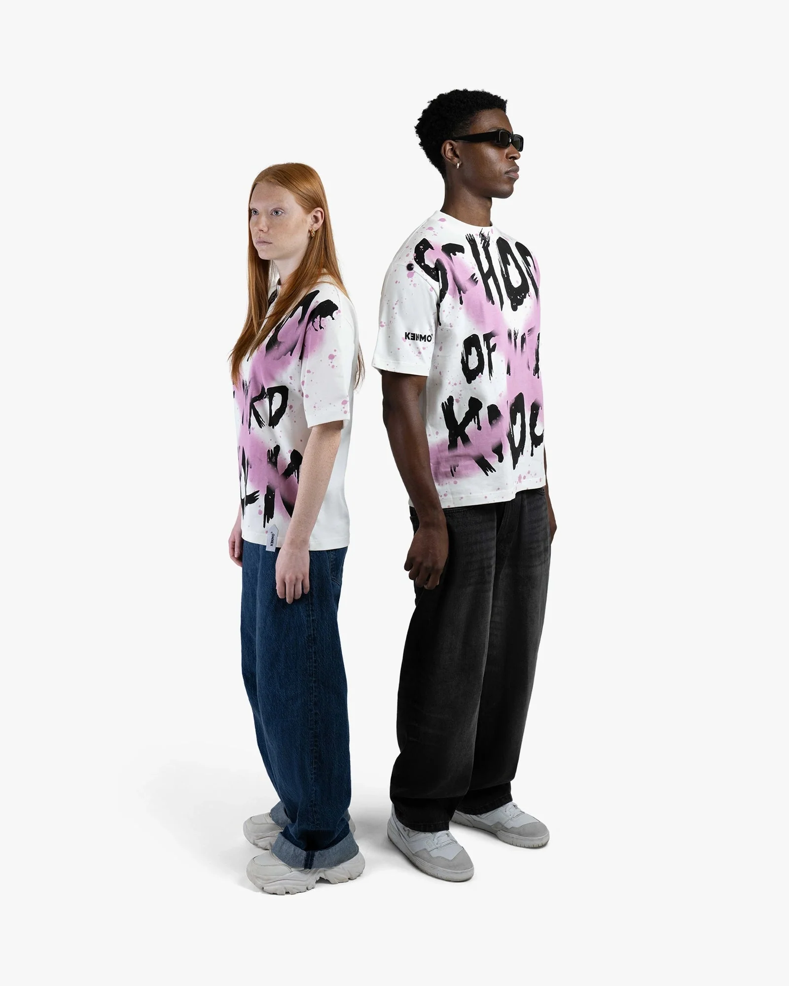 White Oversize Tee | School Of Hard knock Graphic - Image 5