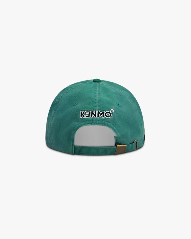 Green Signature Cap | Washed With Bold Front Logo - Image 3
