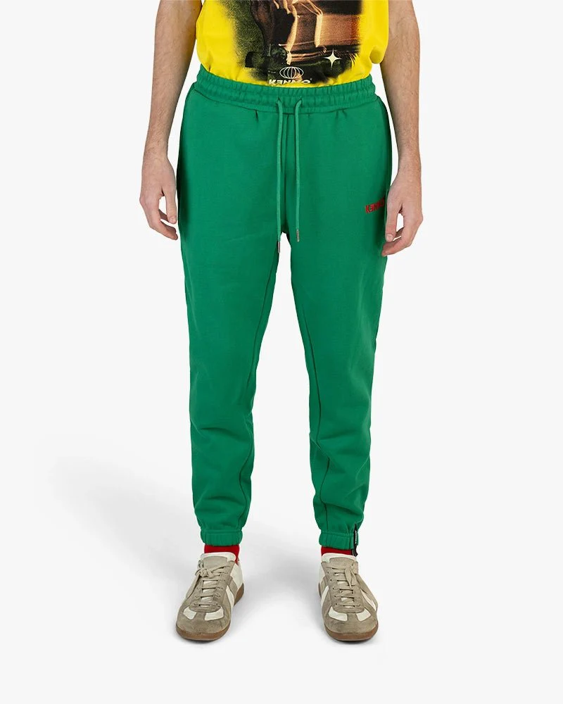 Green Signature Sweatpants | Embroidery Logo On Right