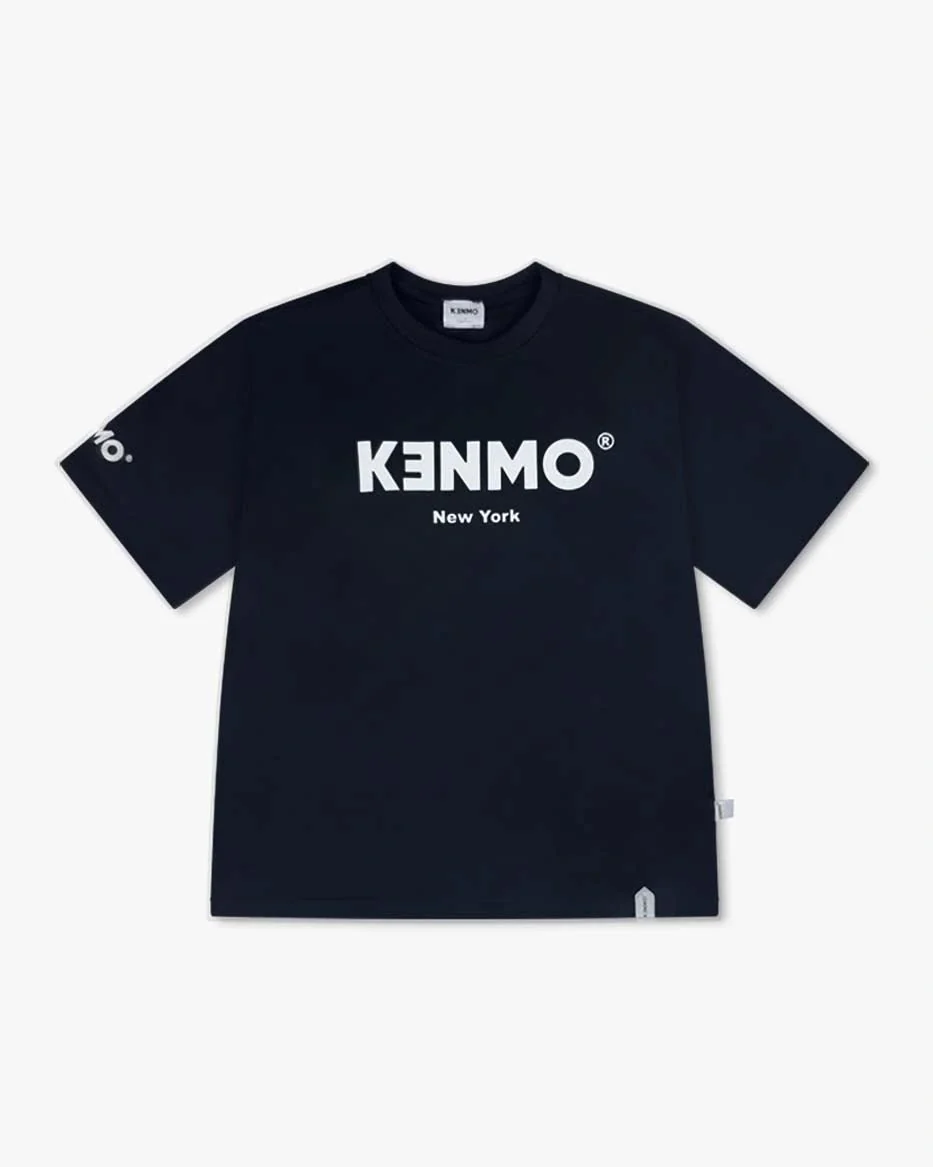 Black Oversize Tee | Bold Signature Kenmo Logo - Image 6