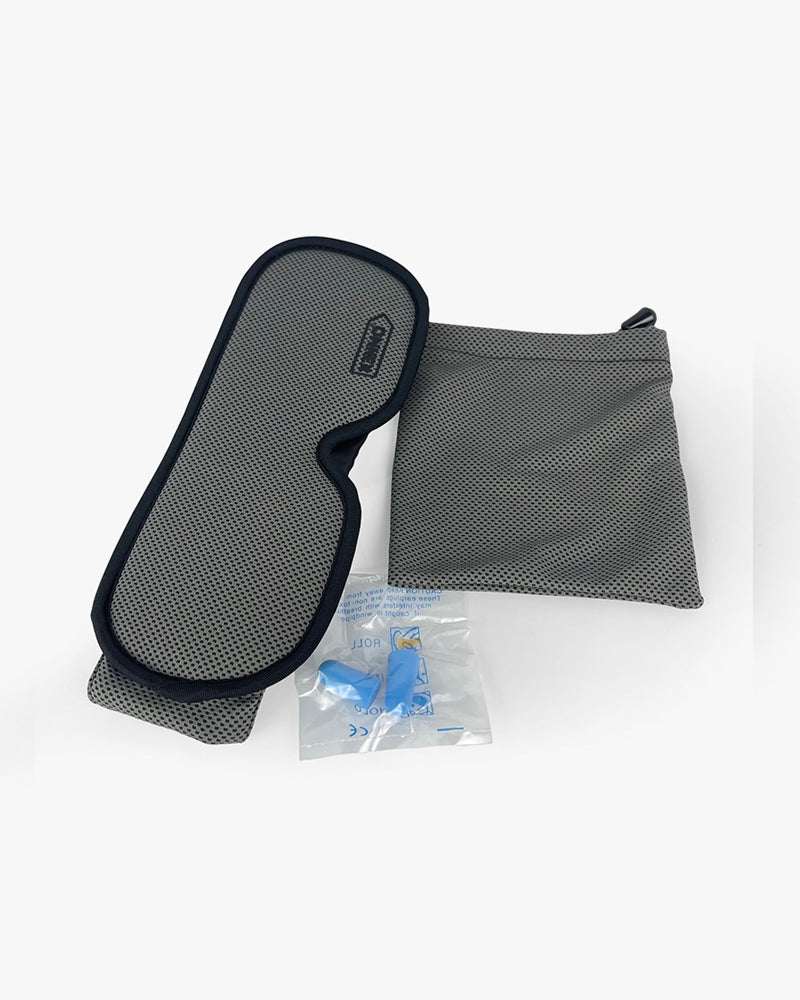 Silver 3D Sleep Eye Mask | Kenmo Arrow Logo On Left - Image 2