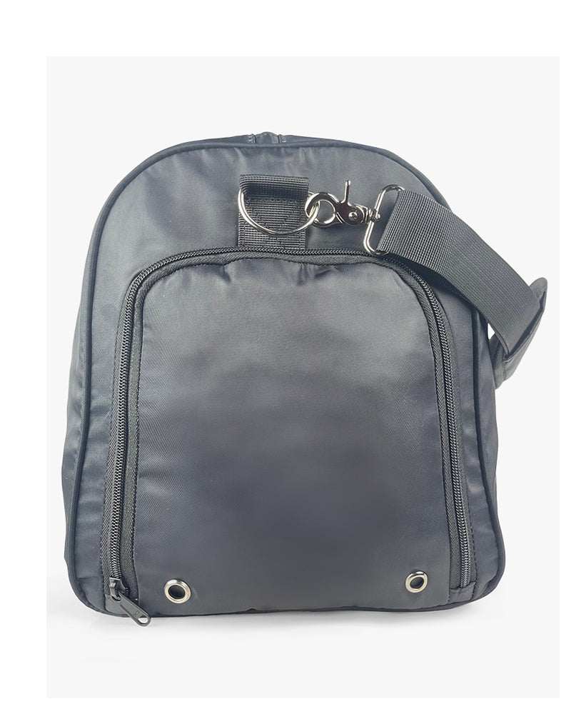 Black Duffel Bag | Kenmo Arrow Logo On Front - Image 3