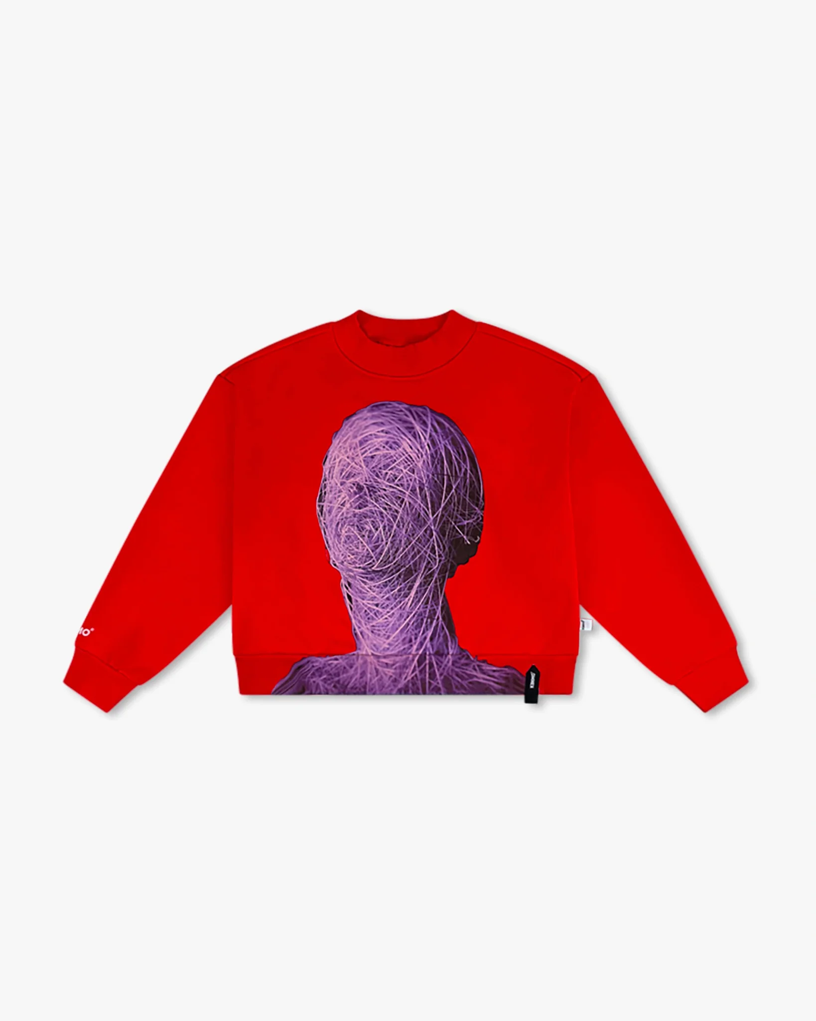Red Cropped Sweatshirt | Twine Girl Graphic - Image 6