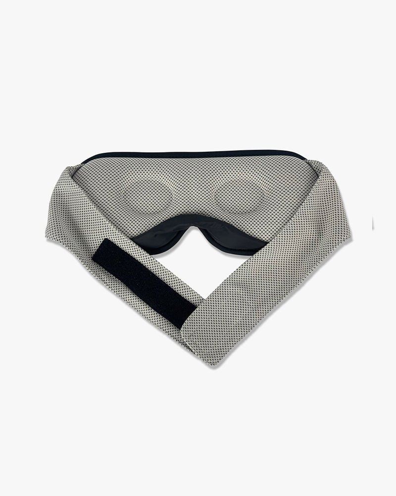 White 3D Sleep Eye Mask | Arrow Logo On Left - Image 2